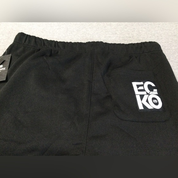 Ecko Unlimited Black w/ Gray Camo Sweatpants Size XL EO31G624 - Picture 7 of 8